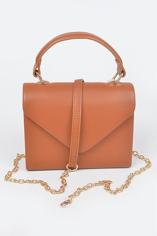 Mini-malist Handbag with Detachable Crossbody Chain