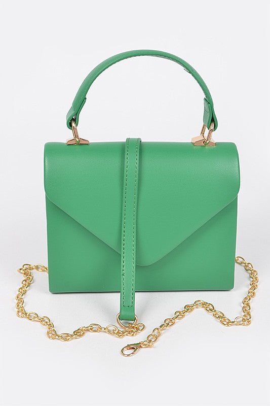 Mini-malist Handbag with Detachable Crossbody Chain